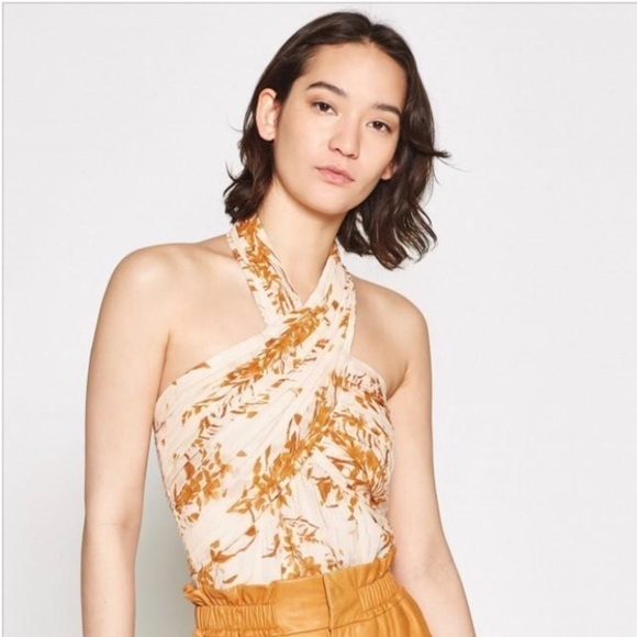 Joie Damein Silk Top - Peach Cream Size 8 NWT - Picture 2 of 6